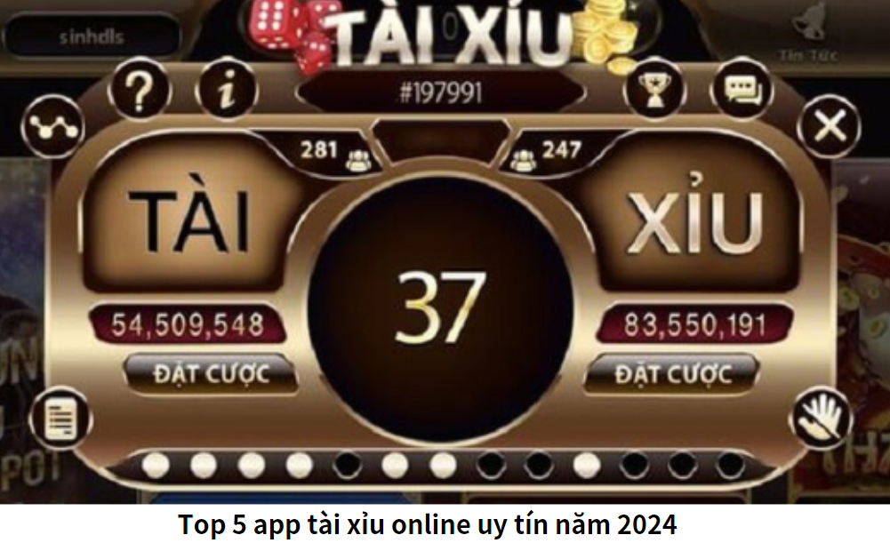 Top 5 app tài xỉu online uy tín năm 2024