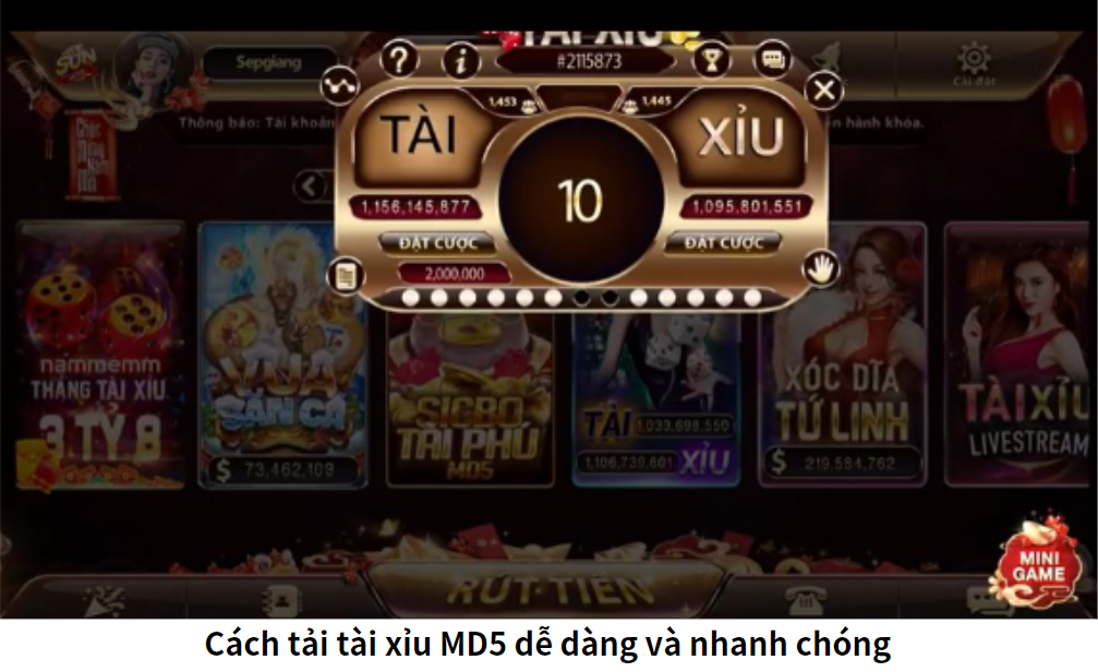 Cách tải tài xỉu MD5 dễ dàng và nhanh chóng